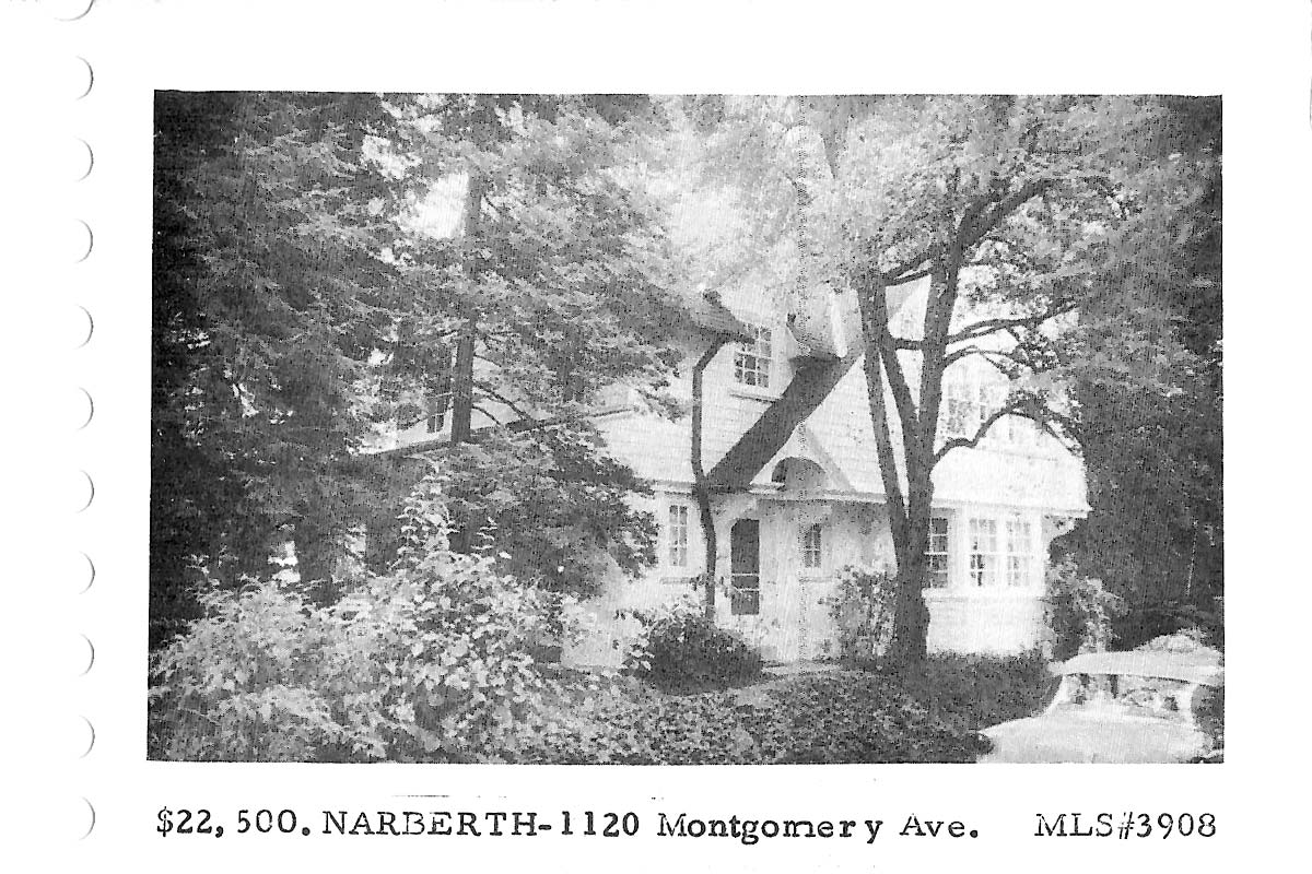 1120 Montgomery Avenue real estate listing, 1959