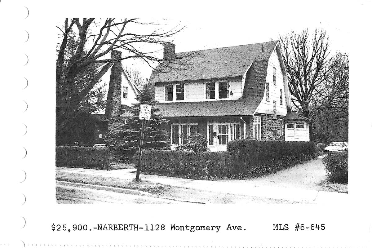 1128 Montgomery Avenue real estate listing, 1966