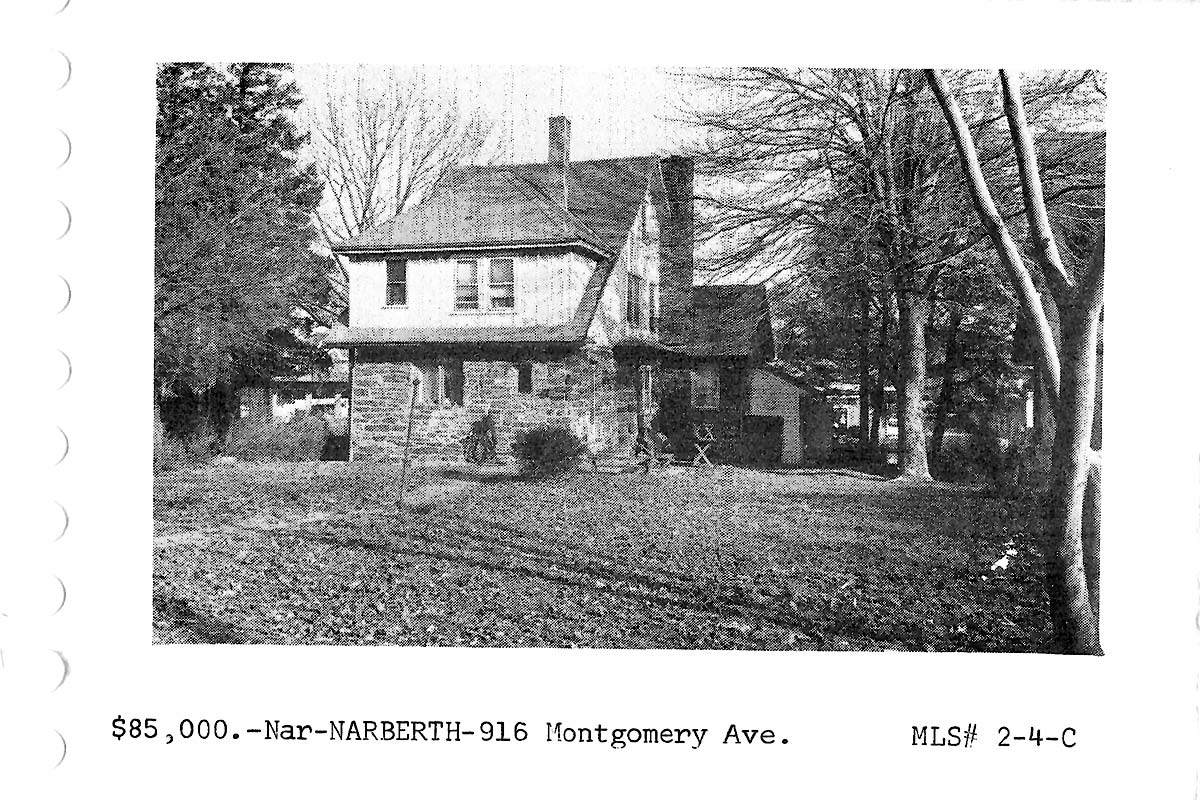 916 Montgomery Avenue real estate listing, 1972