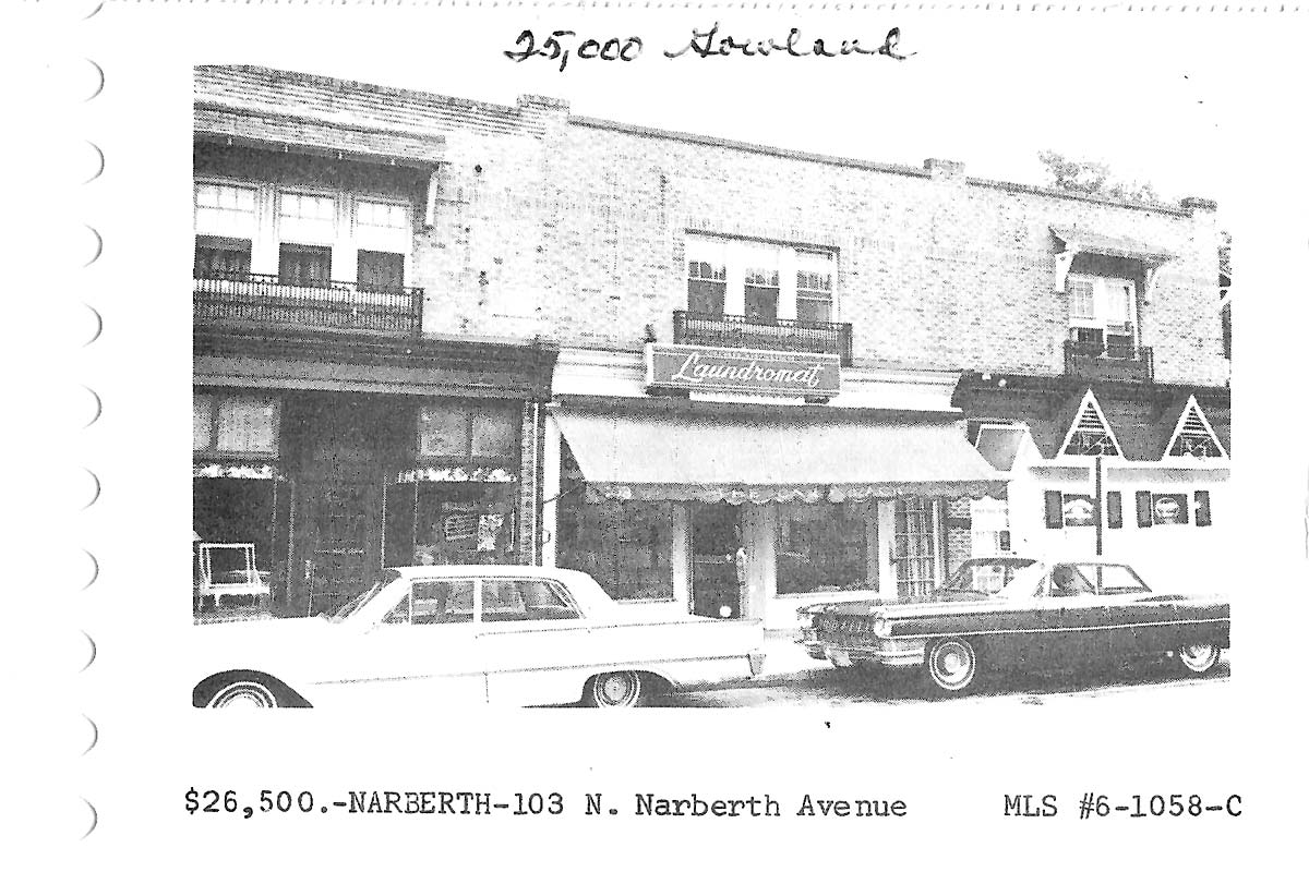 103 N. Narberth Avenue real estate listing, 1966