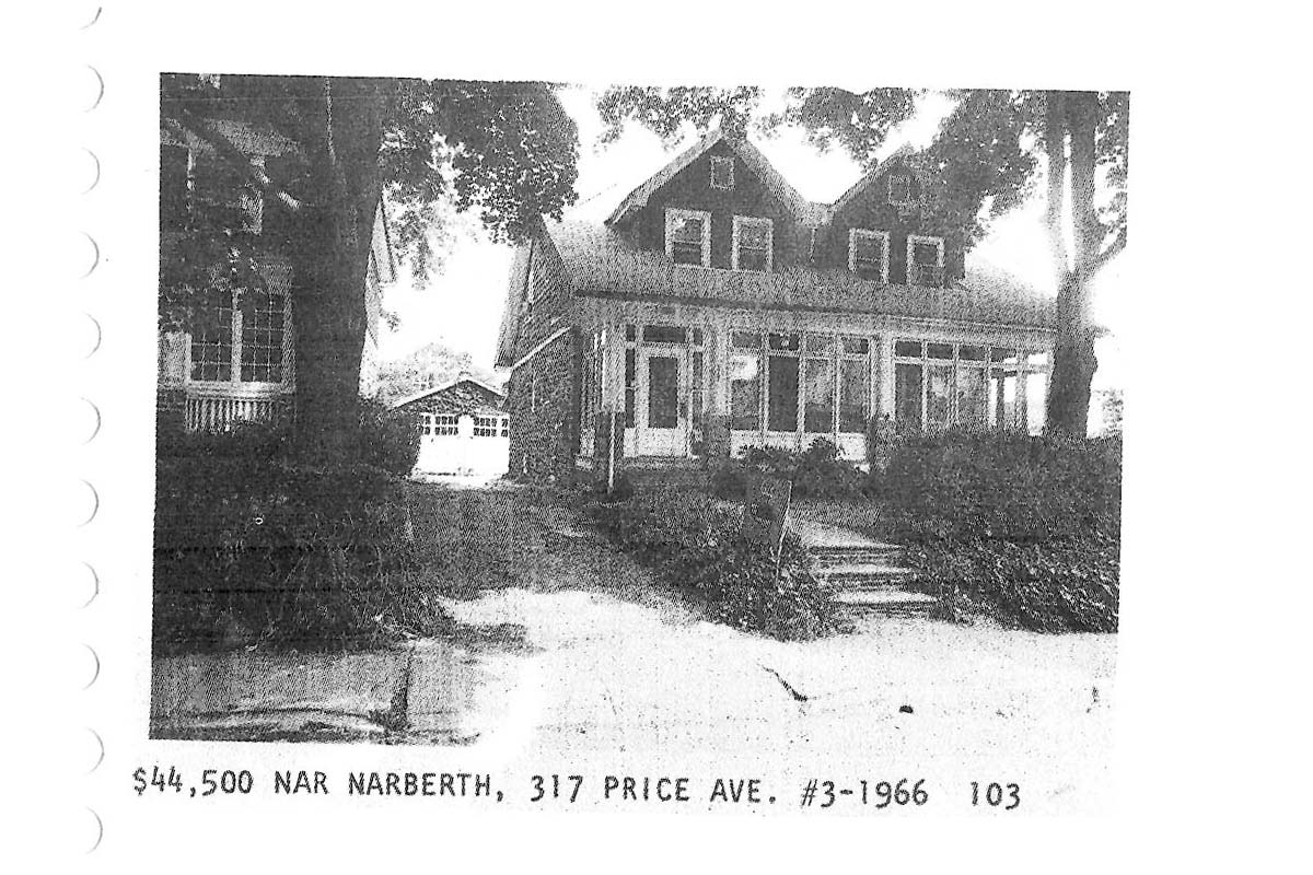 317 Price Avenue real estate listing, 1973