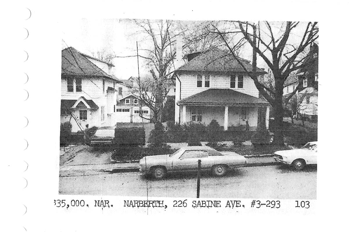 226 Sabine Avenue real estate listing, 1973