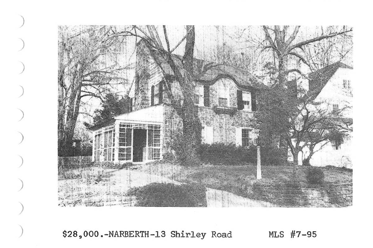 13 Shirley Road real estate listing, 1967
