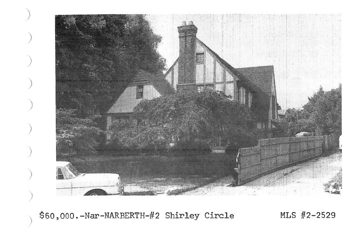 2 Shirley Circle real estate listing, 1972