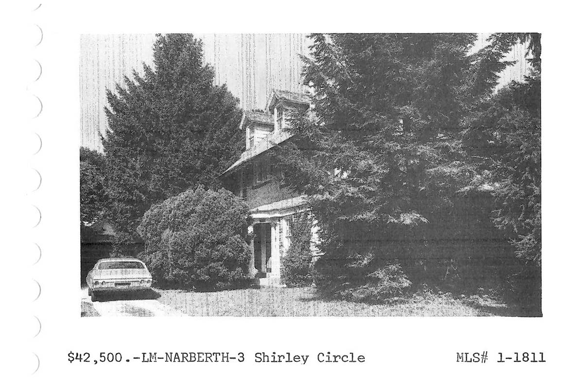 3 Shirley Circle real estate listing, 1971