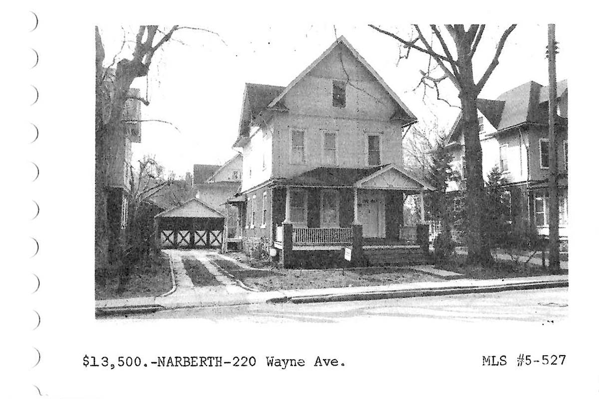 220 Wayne Avenue real estate listing, 1965