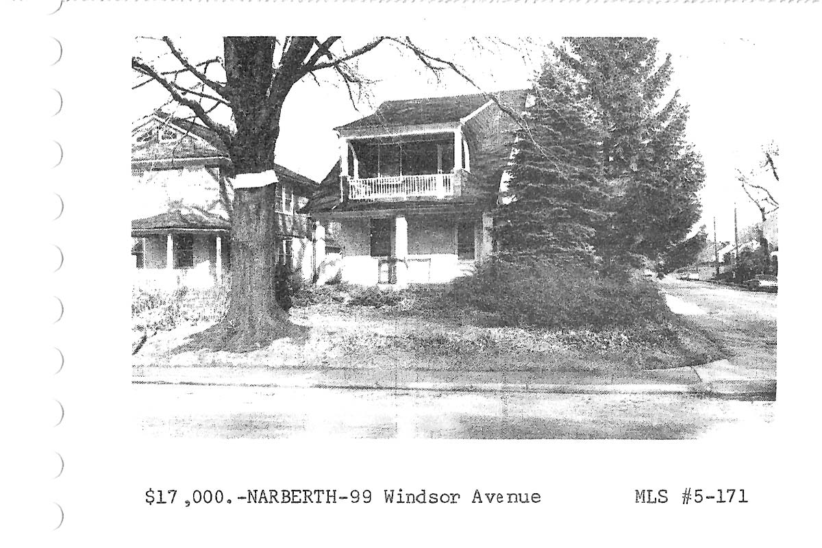 99 Windsor Avenue real estate listing, 1965