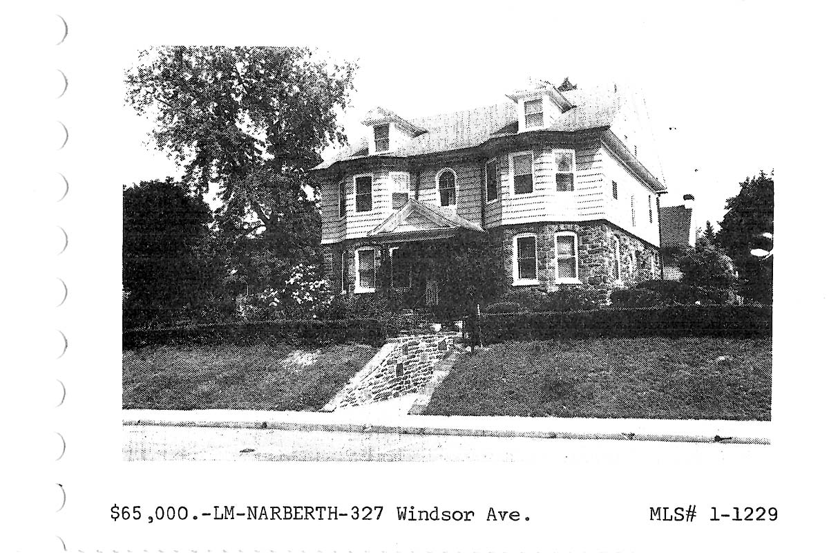 327 Windsor Avenue real estate listing, 1972