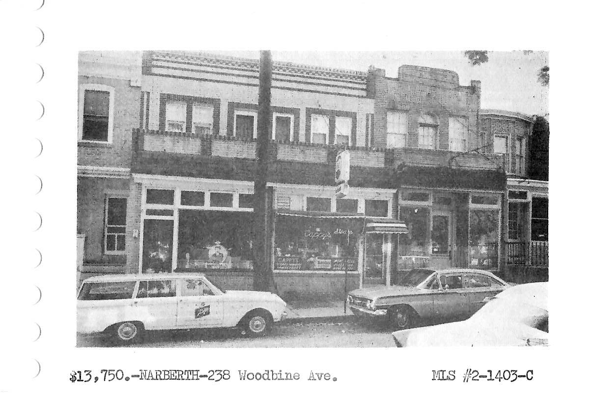 238 Woodbine Avenue real estate listing, 1962