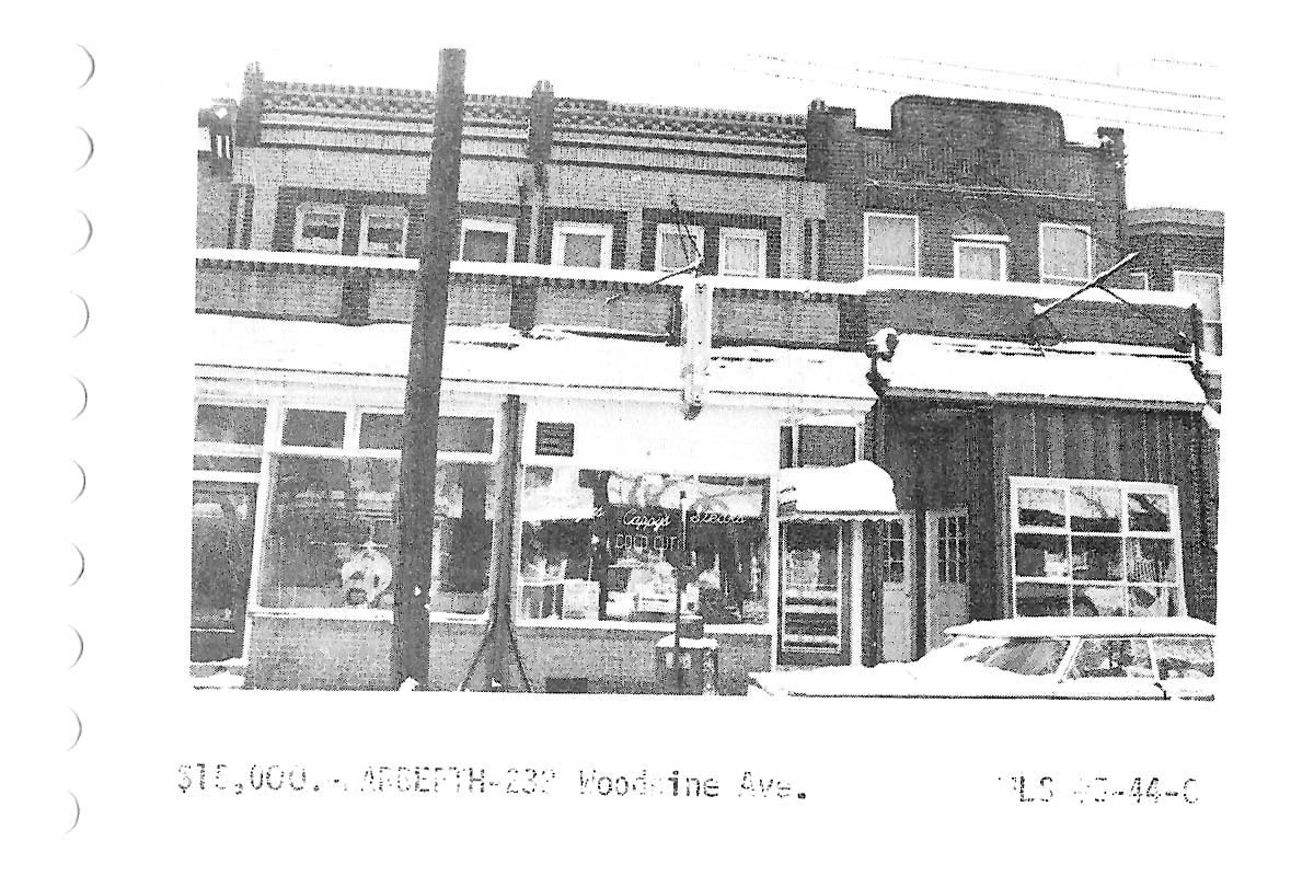 238 Woodbine Avenue real estate listing, 1965