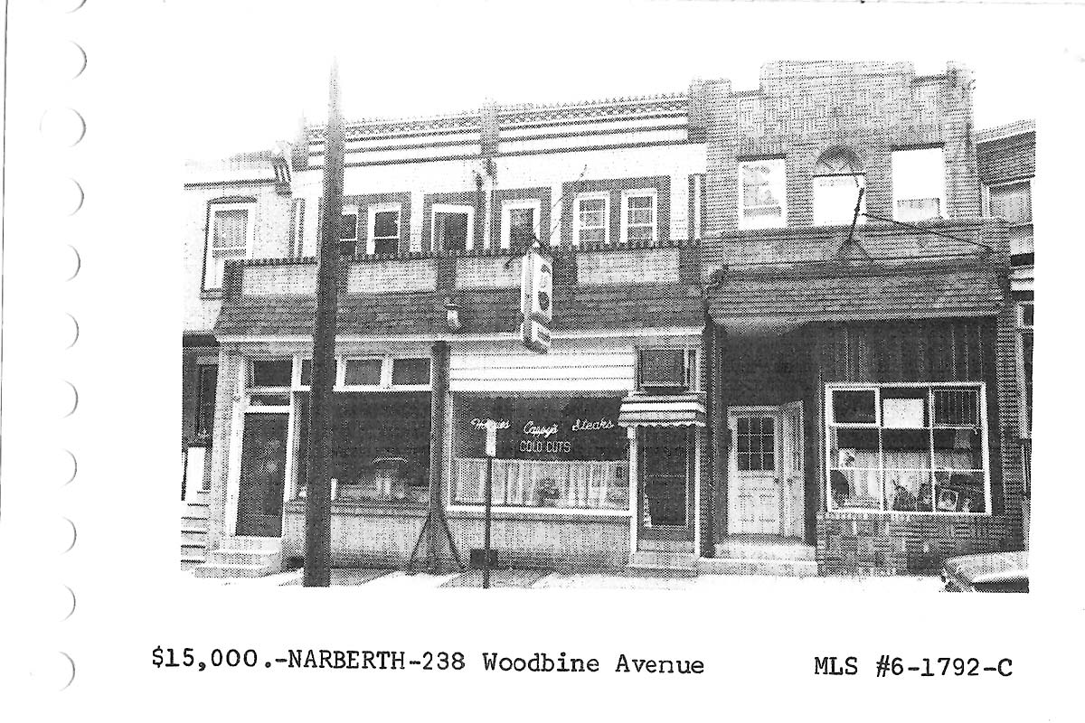238 Woodbine Avenue real estate listing, 1966