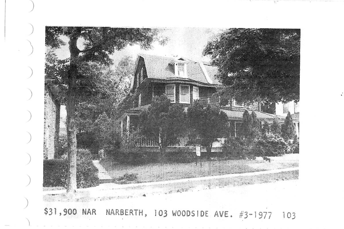 103 Woodside Avenue real estate listing, 1973