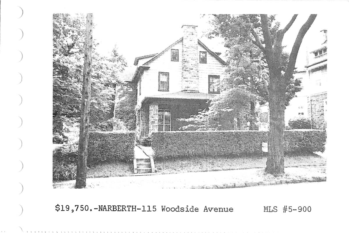 115 Woodside Avenue real estate listing, 1965