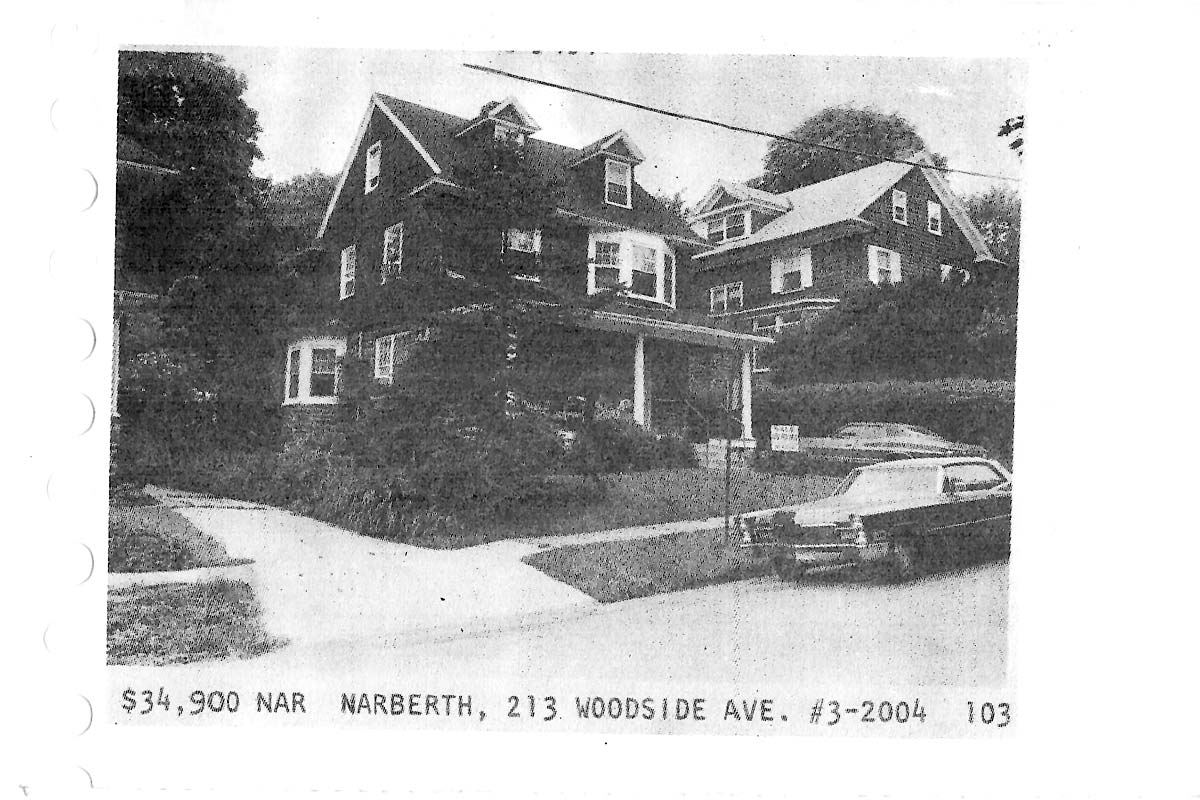 213 Woodside Avenue real estate listing, 1973