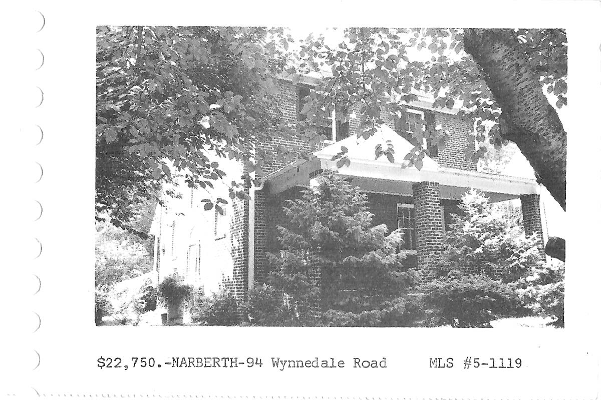 94 Wynnedale Road real estate listing, 1965