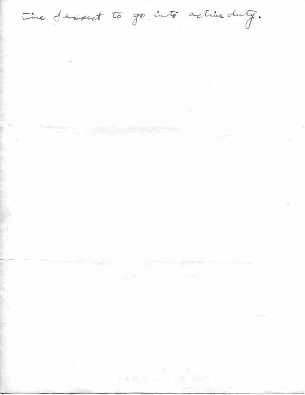 Roll of honor form for Roger Fox, back of sheet