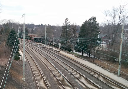 modern view of the historical image seen from the same viewpoint