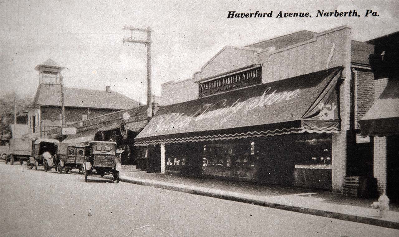 Narberth Variety Store, about 1922